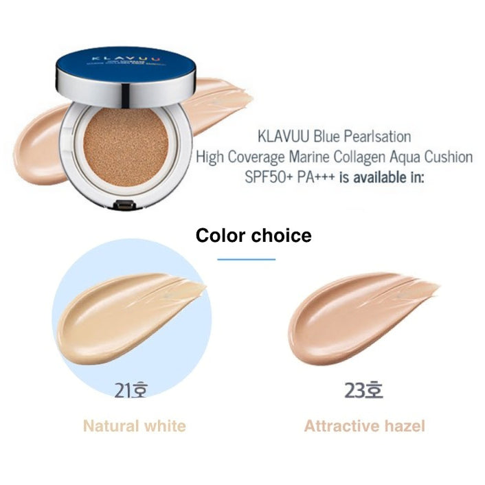 Klavuu Cushion Blue Pearsation High Coverage Marine Collagen 23