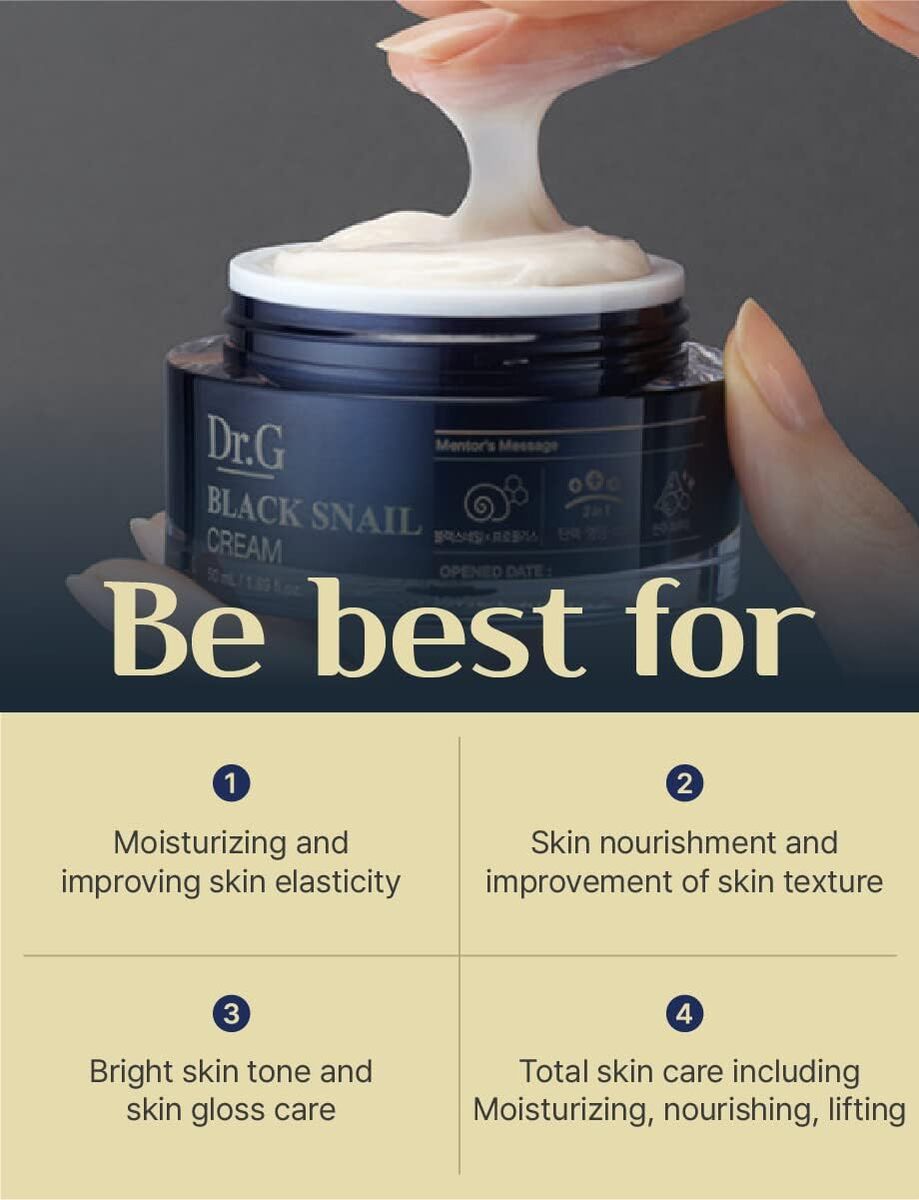 كريم الحلزون الأسود من دكتور جي (50 مل)