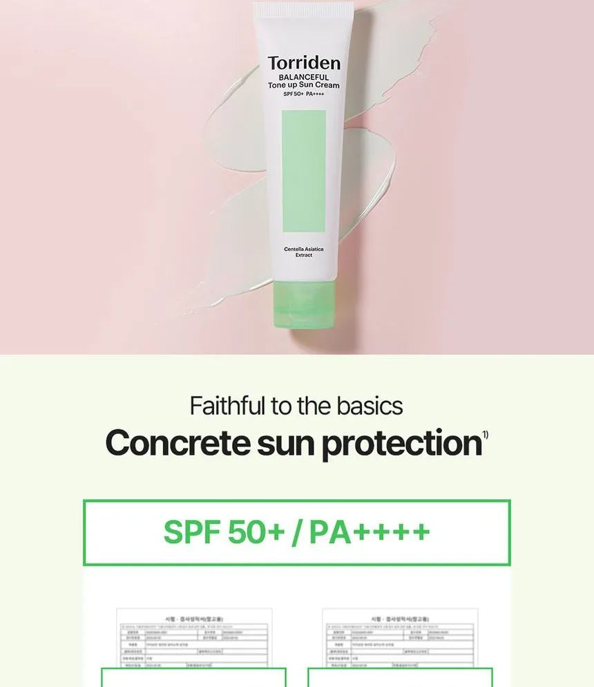Torriden Tone Up Sunscreen spf50+ PA+ (60ml)