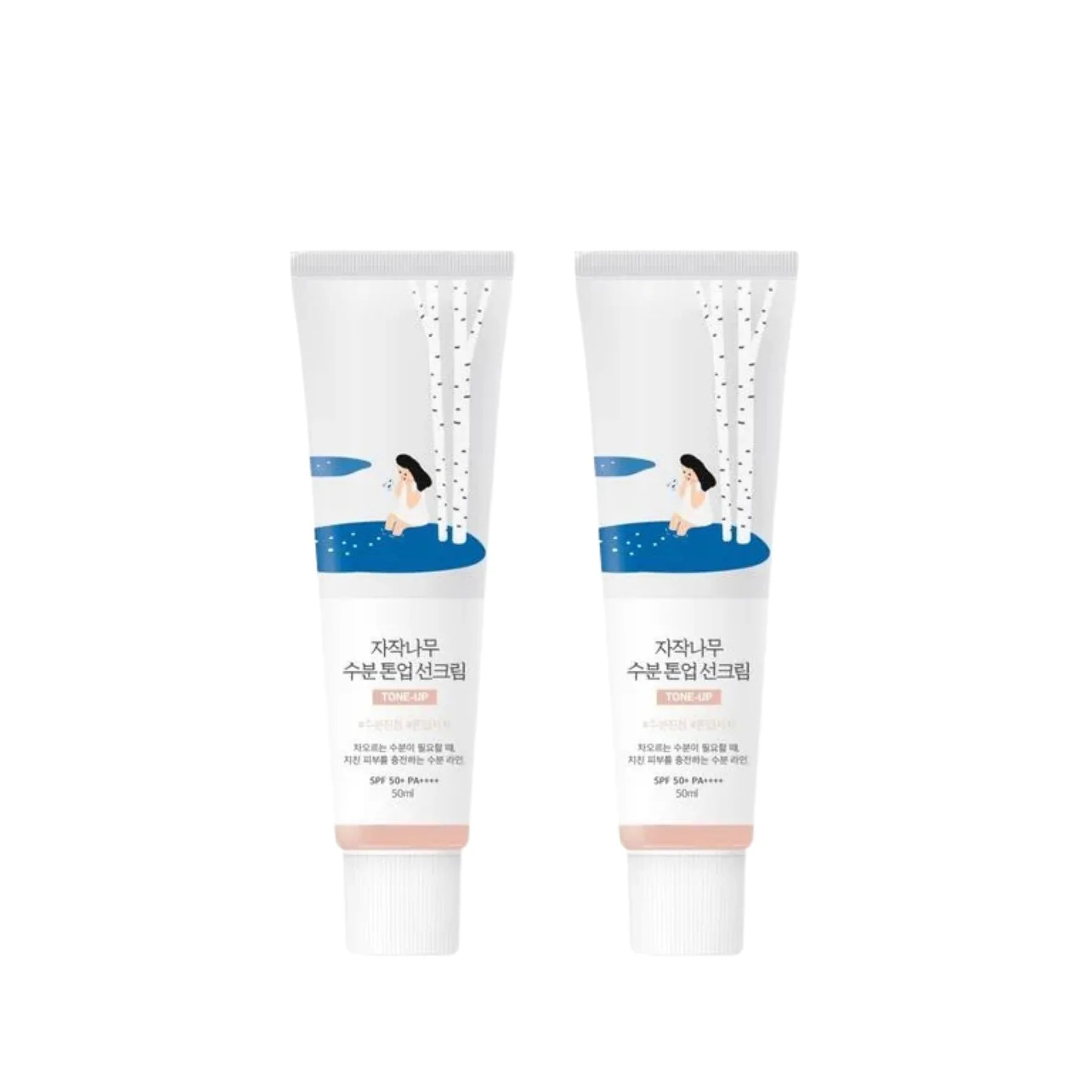 Round lap Birch Juice Moisturizing Tone-up Sunscreen (50ml)