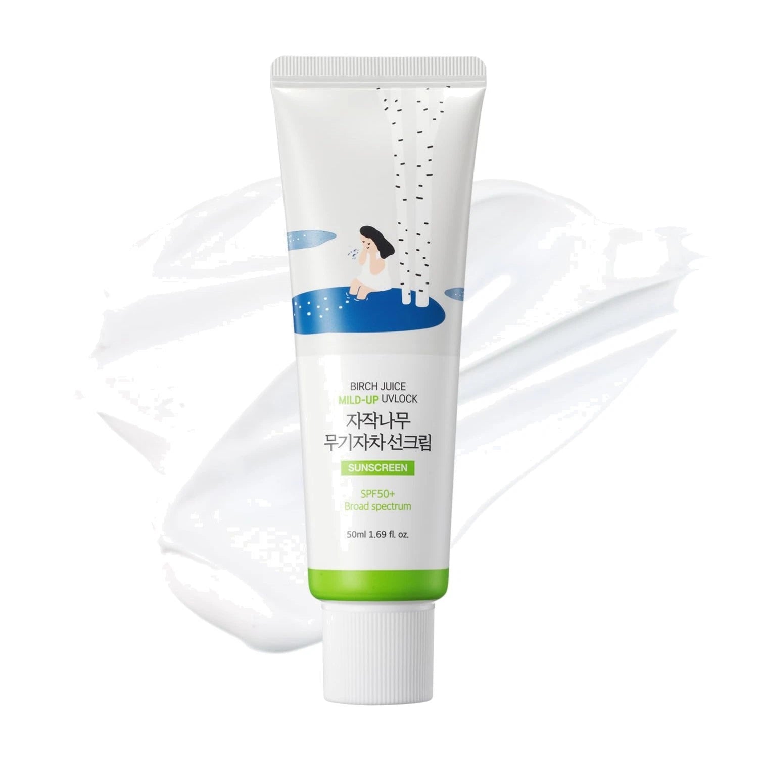 Round lap Birch Juice Mild-up Sunscreen (50ml)